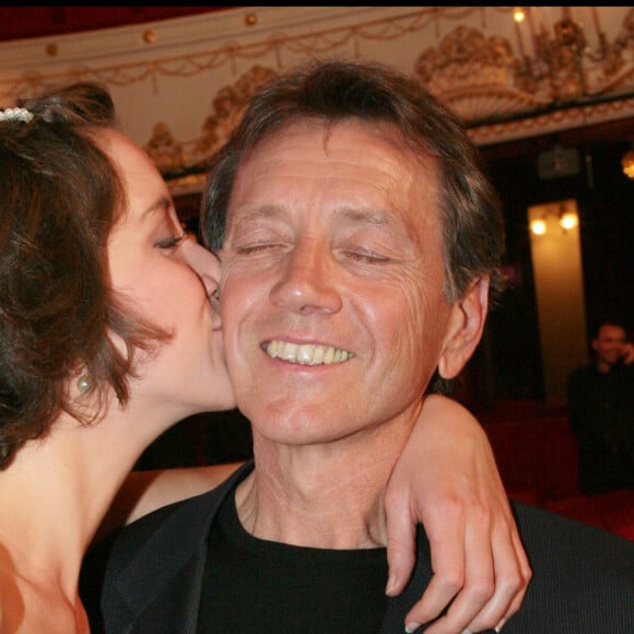 Bernard Giraudeau et sa fille Sara - 21e nuit des Molières au Théâtre de Paris.
