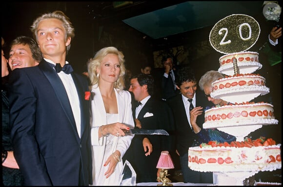 Archives - David Hallyday et Sylvie Vartan lors de la soirée des 20 ans de carrière de Sylvie Vartan en 1984.