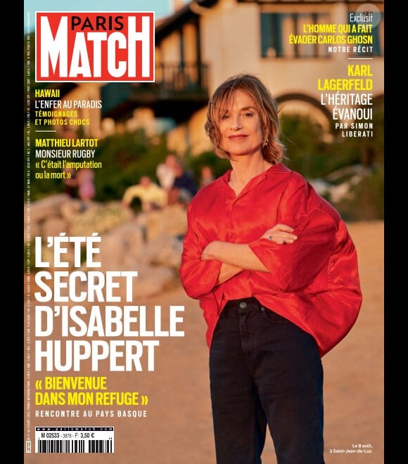 Isabelle Huppert, Paris Match.