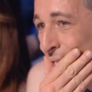Michaël Goldman en larmes lors de la finale de la "Star Academy", TF1