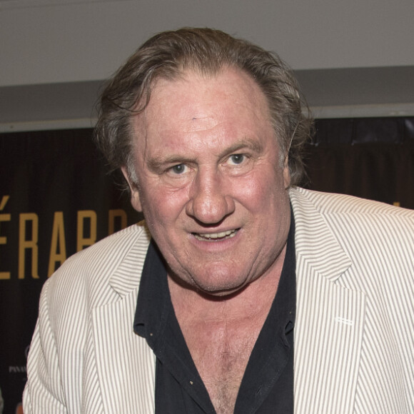 Gérard Depardieu donne une conférence de presse à l'hôtel Panamericano Buenos Aires à propos de ses spectacles au théatre Colon le 16 décembre 2016.