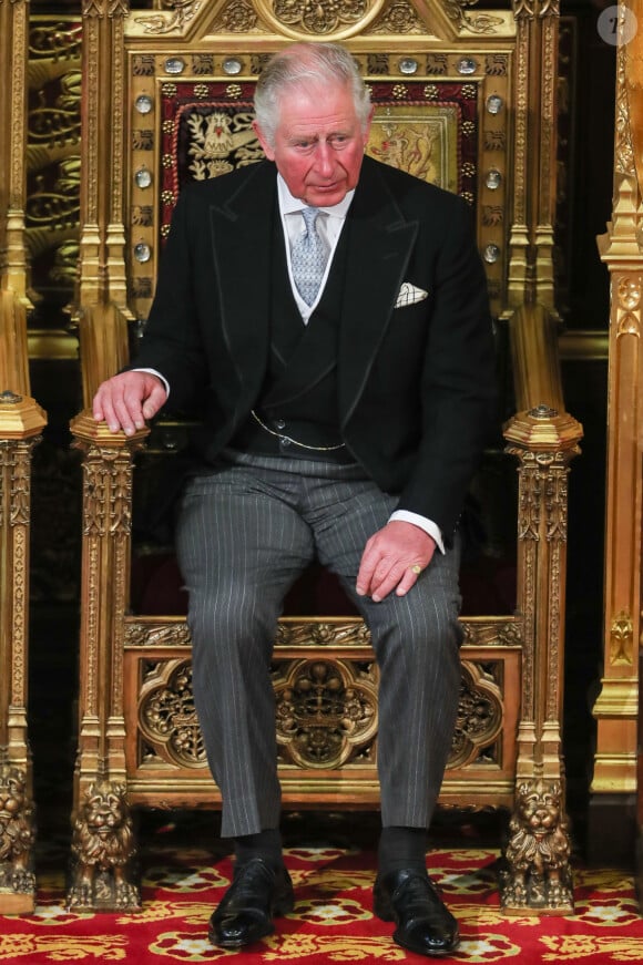 Le prince Charles, prince de Galles - Arrivée de la reine Elizabeth II et discours à l'ouverture officielle du Parlement à Londres le 19 décembre 2019.