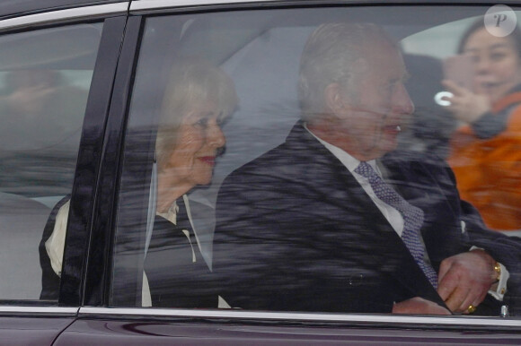 Charles III se trouve avec sa femme, la reine Camilla
 
Le roi Charles III et la reine Camilla quittent la Clarence House à Londres le 6 février 2024. Photo : Victoria Jones/PA Wire/ABACAPRESS.COM