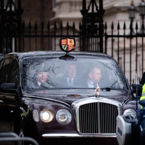 Le roi Charles III et la reine Camilla quittent la Clarence House à Londres le 6 février 2024. Photo : Victoria Jones/PA Wire/ABACAPRESS.COM
