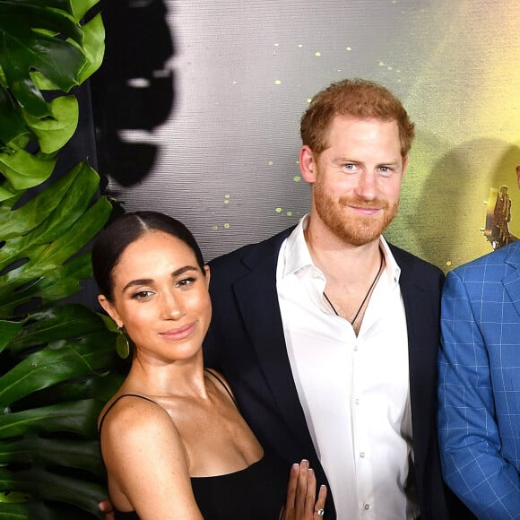 Prince Harry et sa femme Meghan Markle - Avant-première mondiale Bob Marley: One Love le mardi 24 janvier en Jamaïque