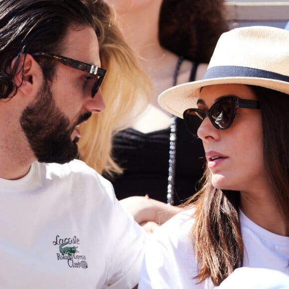 En couple avec Adrien Galo depuis 2008, l'artiste de 39 ans a révélé avoir donné naissance à son premier enfant
Adrien Galo. Sofia Essaïdi en tribunes lors des Internationaux de France de tennis de Roland Garros 2023 à Paris, France, le 3 juin 2023. © Cyril Moreau/Bestimage