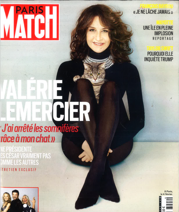 Retrouvez l'interview de Valérie Lemercier dans le magazine Paris Match du 15 février 2024.