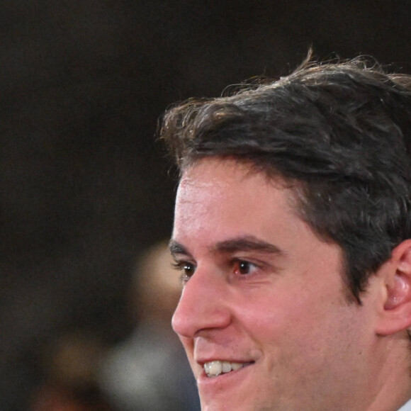 Le chancelier allemand Olaf Scholz reçoit le Premier ministre français Gabriel Attal avec les honneurs militaires à Berlin, Allemagne, le 5 février 2024. © Imago/Panoramic/Bestimage
