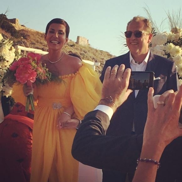 Mariage de Cristina Cordula et Frédéric Cassin au Lido del Faro. Capri.