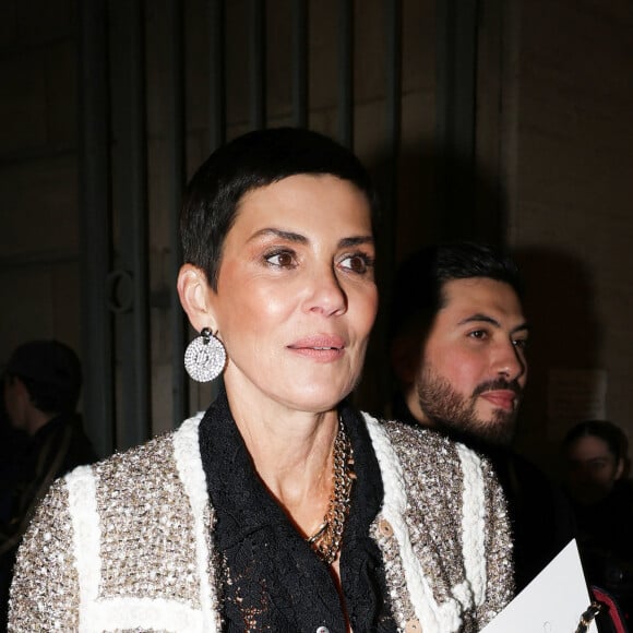 Cristina Cordula - Défilé Giambattista Valli Haute Couture Printemps/Été 2024 dans le cadre de la Fashion Week de Paris (PFW), à l'espace Vendome, le 22 janvier 2024. © Denis Guignebourg/Bestimage