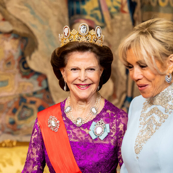 La reine Silvia de Suède, Brigitte Macron