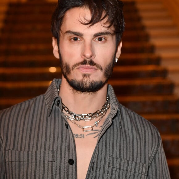 Baptiste Giabiconi au défilé Haute Couture Viktor & Rolf printemps / été 2023 lors de la fashion week à l'InterContinental Paris le 25 janvier 2023. © Veeren / Christophe Clovis / Bestimage 