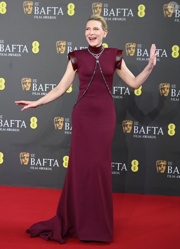 Cate Blanchett - Cérémonie des British Academy Film Awards 2024 au Royal Festival Hall de Londres. Le 18 février 2024.