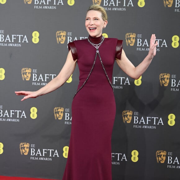 Cate Blanchett - Cérémonie des British Academy Film Awards 2024 au Royal Festival Hall de Londres. Le 18 février 2024.