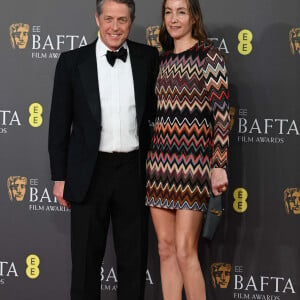 Hugh Grant et sa femme Anna Elisabet Eberstein - Cérémonie des British Academy Film Awards 2024 au Royal Festival Hall de Londres. Le 18 février 2024..