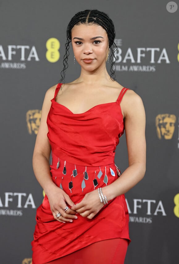 India Amarteifio - Cérémonie des British Academy Film Awards 2024 au Royal Festival Hall de Londres. Le 18 février 2024.