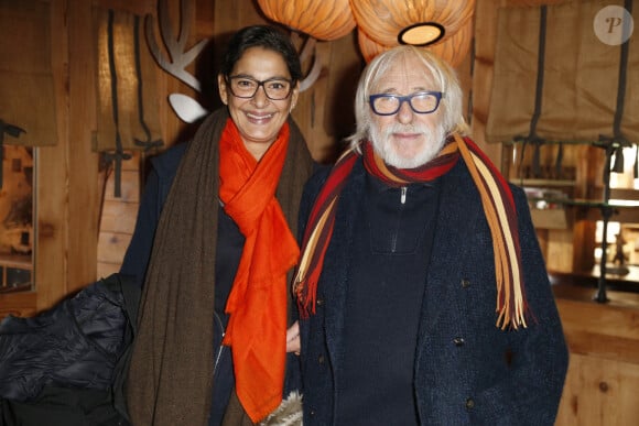 Archives Pierre Richard. Pierre RICHARD et son épouse Ceyla LACERDA Photocall à l'Hôtel du Chamois d'Or. 20 ème festival du film de comédie de l'Alpe d'Huez en Isère, le Jeudi 19 Janvier 2017.