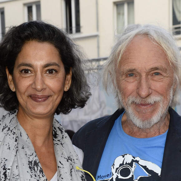 Pierre Richard et sa femme Ceyla Lacerda - Dernière du spectacle "Les Franglaises" au théâtre Bobino à Paris, le 27 mai 2015. 