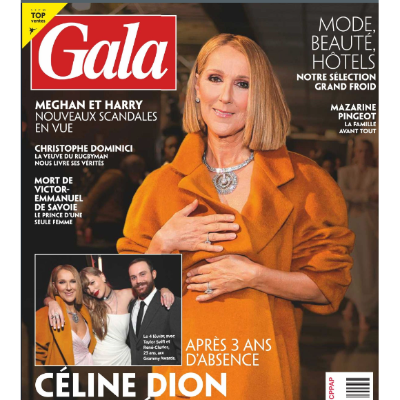 Couverture du magazine "Gala" du 8 février 2024