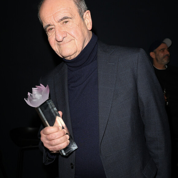 Pierre Lescure (Laurier Magazine pour l'émission "Beau Geste") - 29ème cérémonie des Lauriers de l'Audiovisuel au théâtre Marigny à Paris le 26 février 2024. Patronnée par le ministère de la Culture et la Commission nationale Française pour L'UNESCO, organisée au Théâtre Marigny, la cérémonie des Lauriers, fédère depuis 28 ans l'ensemble des professionnels de la filière audiovisuelle française. Présentée par H. Sy et P. Simonin, mise en images par J. Revon, elle sera diffusée sur TV5MONDE (France, Belgique, Suisse, Monaco, Europe et Afrique) dès le 28 Février, puis disponible gratuitement sur la plateforme francophone mondiale TV5Mondeplus. © Coadic Guirec/Bestimage
