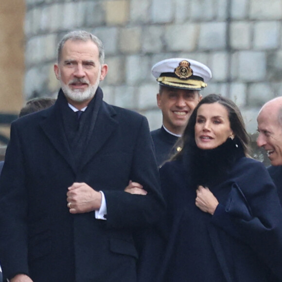 Felipe et Letizia d'Espagne sont allés à Windsor pour une messe d'hommage.
Felipe et Letizia d'Espagne - Messe en hommage au roi Constantin II de Grèce, Chapelle Saint George, Windsor. Photo by Raul Terrel /PA Wire/ABACAPRESS.COM