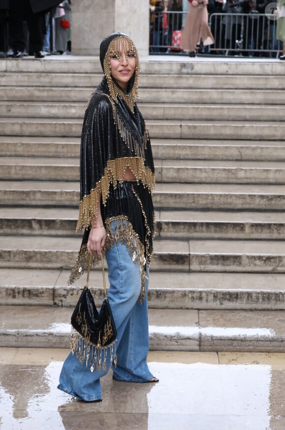 Carla Ginola - Arrivées au défilé Rabanne mode femme automne / hiver 2024-2025 lors de la Fashion Week de Paris (PFW) au Palais de Tokyo à Paris, France, le 29 février 2024. © Denis Guignebourg/Bestimage
