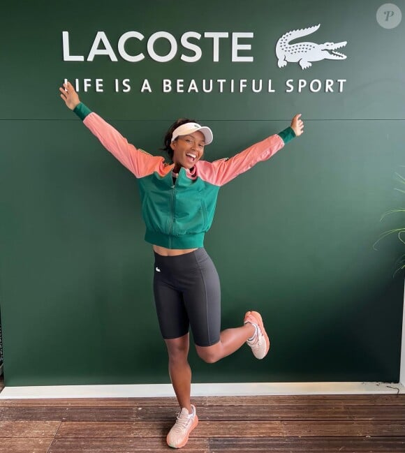 La Française d'origine malgache est elle aussi joueuse de tennis professionnelle
Tessah Andrianjafitrimo sur Instagram, mai 2022.