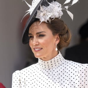 Et notamment après celle de Kate Middleton ! 
Catherine (Kate) Middleton, princesse de Galles, lors du service annuel de l'ordre de la jarretière à la chapelle St George du château de Windsor, le 19 juin 2023. 