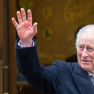 Le roi Charles III d'Angleterre quitte la London Clinic à Londres, Royaume Uni, 29 janvier 2024, où le roi Charles avait subi une intervention pour une hypertrophie de la prostate. © Tayfun Salci/ZUMA Press/Bestimage 