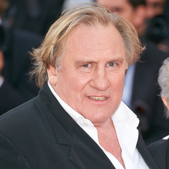 Gérard Depardieu - Montée des marches du film "The Homesman" lors du 67 ème Festival du film de Cannes – Cannes le 18 mai 2014.