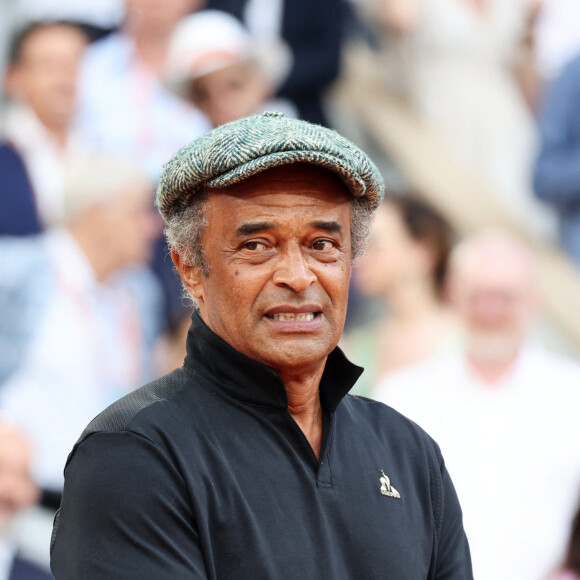 Yannick Noah - Novak Djokovic remporte les Internationaux de France de tennis de Roland Garros 2023 face à Casper Ruud (7-6 [7-1], 6-3, 7-5) à Paris le 11 juin 2023. Novak Djokovic s'adjuge un 23ème titre record en Grand Chelem et dépasse Rafael Nadal, bloqué à 22 titres et forfait cette année. © Jacovides-Moeau/Bestimage