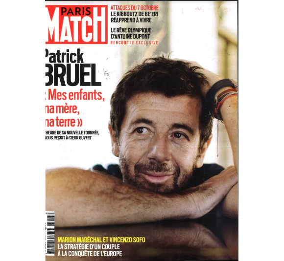 Retrouvez l'interview intégrale de Patrick Bruel dans le magazine Paris Match du 7 mars 2024.