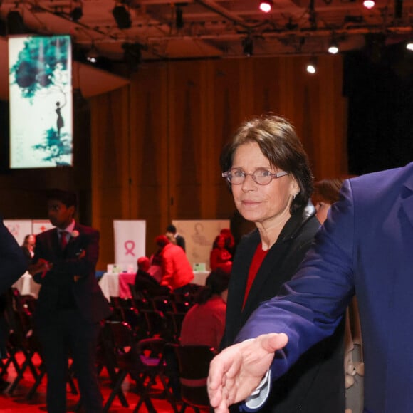 Le prince Albert II de Monaco et la princesse Stéphanie de Monaco participent à la journée internationale des droits des femmes à la salle du Canton à Monaco, le 8 mars 2024.  © Claudia Albuquerque/Bestimage 