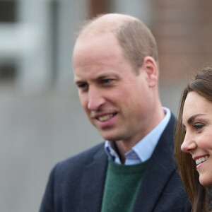 Le prince William, prince de Galles, et Kate Catherine Middleton, princesse de Galles, à leur arrivée au Windsor Foodshare à Windsor. Le 26 janvier 2023 