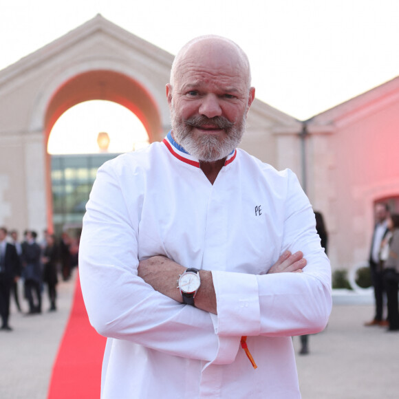 Le Chef Philippe Etchebest aux Chais Monnet en marge de la cérémonie de remise des prix du Guide Rouge Michelin 2022 à Cognac le 22 mars 2022. © Jean-Marc Lhomer / Bestimage 