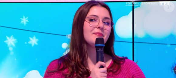 Jessica, la petite amie d'Emilien des "12 Coups de midi", sur TF1, le 20 février 2024