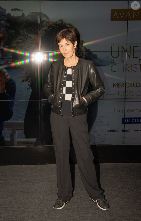 Christine Angot lors de l'avant-première de son film "Une famille" au cinéma UGC Les Halles à Paris. Le 6 mars 2024 © Sam Delpech / Bestimage
