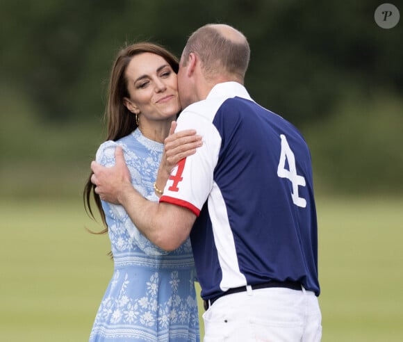 Le bonheur du couple est ébranlé
Catherine Kate Middleton, princesse de Galles, à un match de polo du prince William le 6 juillet 2023.