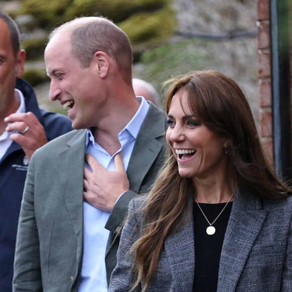 Le prince William et la princesse Kate (Middleton) de Galles en visite à l'association caritative We Are Farming Minds à Kings Pitt Farm à Hereford. Le 14 septembre 2023.