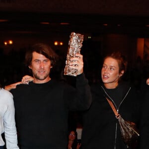 Elodie Bouchez, Alain Attal (producteur), Jeanne Herry (réalisatrice), Hugo Sélignac (producteur), Adèle Exarchopoulos, Jean-Pierre Darroussin, Birane Ba, Fred Testot - Projection du film "Je verrai toujours vos visages" dans le cadre du prix du "César des lycéens 2024" au Grand Rex à Paris, France. Le 20 mars 2024. © Christophe Clovis / Bestimage