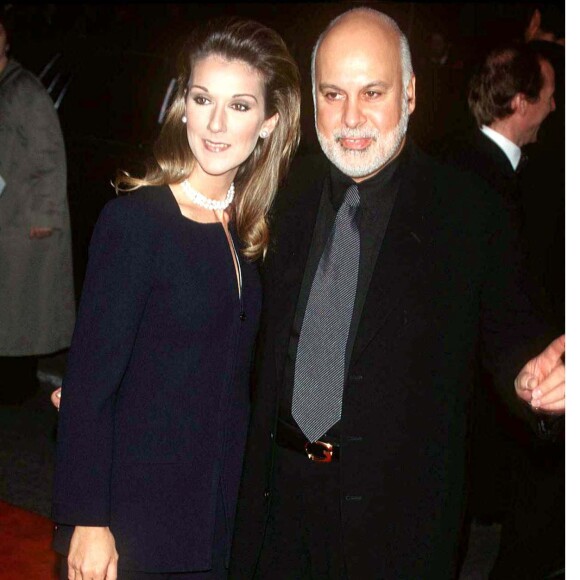 Céline Dion et René Angélil - Première du film "Titanic".