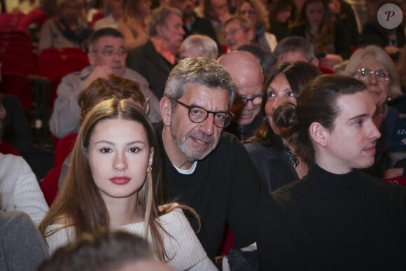 Exclusif - Michel Cymes et sa femme Nathalie - People au concert de Renaud Capuçon à l'Olympia à Paris, France, le 10 mars 2024.
