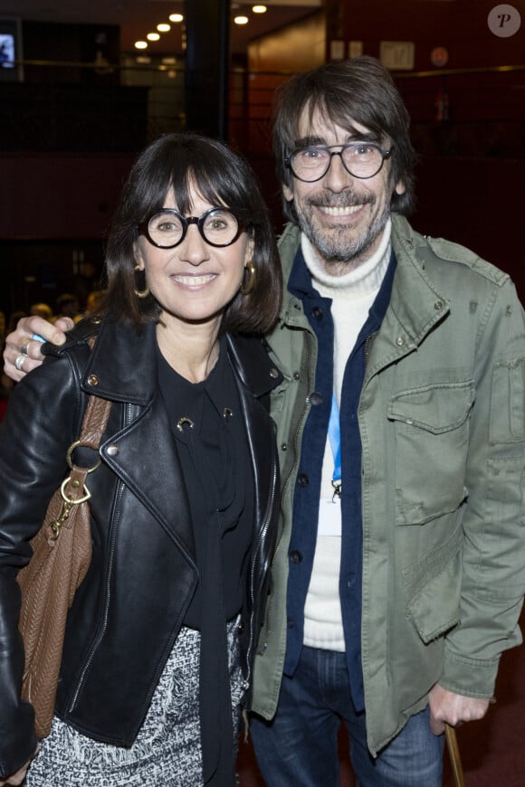 Exclusif - Alexia Laroche-Joubert et son compagnon Mathieu Grinberg - People au concert de Renaud Capuçon à l'Olympia à Paris, France, le 10 mars 2024.
