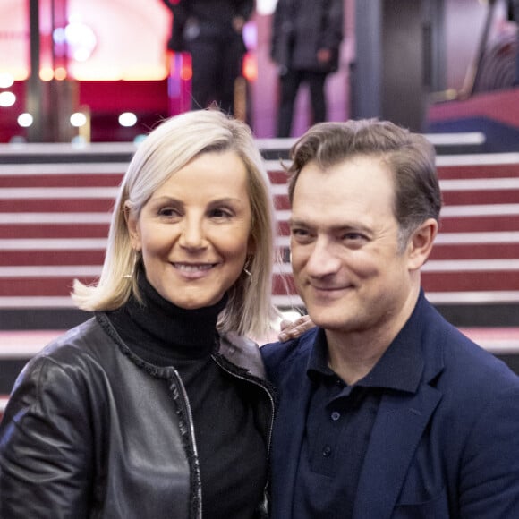 Exclusif - Laurence Ferrari et son mari Renaud Capuçon - People au concert de Renaud Capuçon à l'Olympia à Paris, France, le 10 mars 2024.