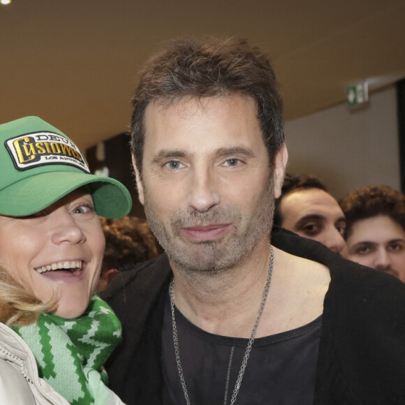 Exclusif - Caroline Vigneaux, Richard Orlinski lors de la présentation du documentaire de R.Orlinski "1ère fois au musée" chez Mediawan à Paris le 12 mars 2024. © Jack Tribeca/Bestimage