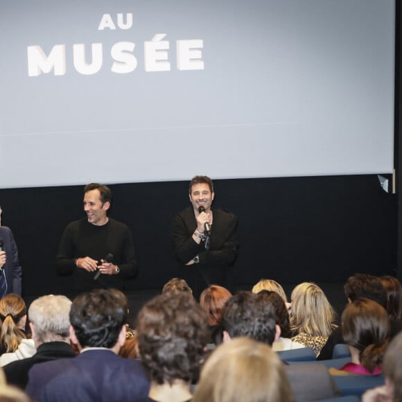 Exclusif - Yves Bigot, Frédéric Joly, Richard Orlinski lors de la présentation du documentaire de R.Orlinski "1ère fois au musée" chez Mediawan à Paris le 12 mars 2024. "1ÈRE FOIS AU MUSÉE" Le documentaire évènement incarné par Richard Orlinski A partir du 27 mars sur TV5MONDE & sur TV5MONDEplus. TV5MONDE diffuse en exclusivité, à partir du 27 mars prochain un documentaire inédit incarné par Richard Orlinksi "1ère fois au Musée". Ce programme inédit sera diffusé dans le monde entier sur toutes les chaînes de TV5MONDE et disponible gratuitement sur la plateforme TV5MONDEplus.... © Jack Tribeca/Bestimage  No Web pour La Belgique et la Suisse Exclusive - For Germany Call For Price - Presentation of R. Orlinski's documentary "1ère fois au musée" at Mediawan in Paris, France, on 12 March 2024.