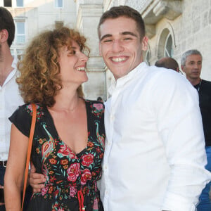 Elsa Lunghini et son fils Luigi Kröner lors du premier jour de la 11ème édition du festival du Film Francophone d'Angoulême, France, le 21 août 2018. © Coadic Guirec/Bestimage 