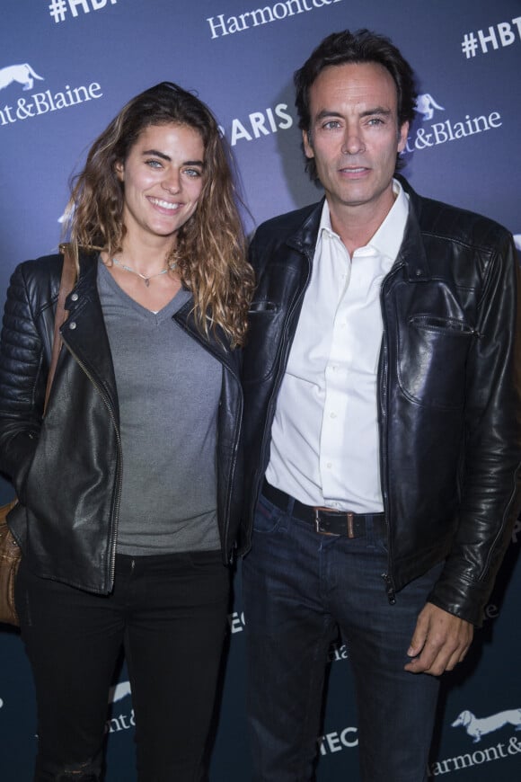 Exclusif - Anthony Delon et sa fille Alyson Le Borges - Inauguration de la boutique Harmont & Blaine à Paris, ce mardi 13 octobre. La marque italienne Harmont & Blaine a inauguré sa première boutique française à Paris, située au 35 boulevard des Capucines. Lancée en 1995 à Capri, la marque au teckel a présenté aux invités une collection complète pour hommes et femmes. Dans une ambiance conviviale, les invités ont pu découvrir l'univers de cette nouvelle marque raffinée au style épuré et 100% Made in Italy.