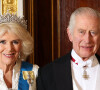 Pourtant reine et beau-fils sont dans la même situation, et craignent qu'il arrive le pire à l'une des personnes qu'ils aiment le plus au monde
La reine consort Camilla, le roi Charles III d'Angleterre - La famille royale du Royaume Uni lors d'une réception pour les corps diplomatiques au palais de Buckingham à Londres le 5 décembre 2023 
