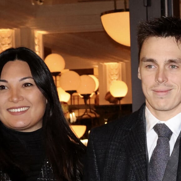 Louis Ducruet et sa femme Marie - No Tabloids - Inauguration de la brasserie "Café de Paris Monte-Carlo" sur la Place du Casino à Monaco le 22 novembre 2023. © Claudia Albuquerque/Bestimage 